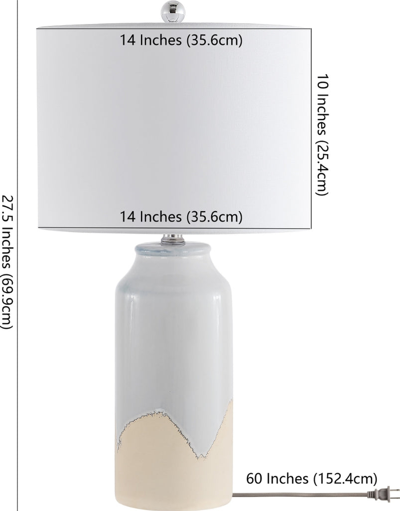 Safavieh Bevlen TBL4402A Antique White Lamp main image