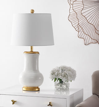 Safavieh Emberson TBL4414A Ivory / Gold Lamp Room Scene Off Feature