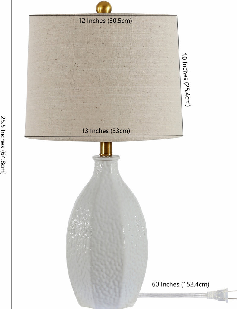 Safavieh Barli TBL4415A Antique White Lamp main image
