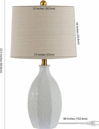 Safavieh Barli TBL4415A Antique White Lamp main image