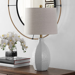 Safavieh Barli TBL4415A Antique White Lamp Room Scene Off Feature
