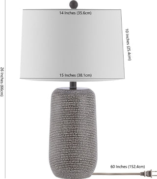 Safavieh Celvin TBL4416A Grey / White Lamp main image