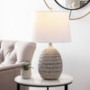 Safavieh Dewlen TBL4421A Brown / White Lamp Room Scene On Feature