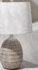Safavieh Dewlen TBL4421A Brown / White Lamp Room Scene Off Feature