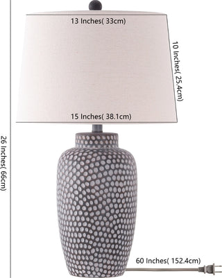 Safavieh Jerlen TBL4422A Brown / White Lamp main image