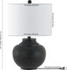 Safavieh Hemper TBL4423A Matte Black Lamp main image
