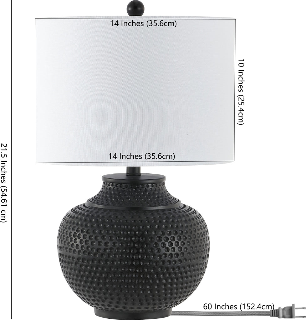 Safavieh Hemper TBL4423A Matte Black Lamp main image