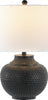 Safavieh Hemper TBL4423A Matte Black Lamp Main On