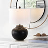 Safavieh Hemper TBL4423A Matte Black Lamp Room Scene On Feature