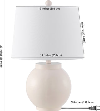 Safavieh Lemeni TBL4425A Cream Lamp main image