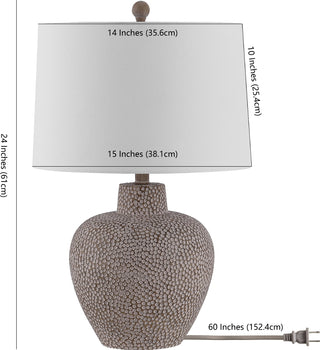 Safavieh Kei TBL4435A Grey Lamp main image