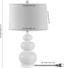 Safavieh Demena TBL4437A White Lamp main image