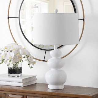 Safavieh Demena TBL4437A White Lamp Room Scene Off Feature