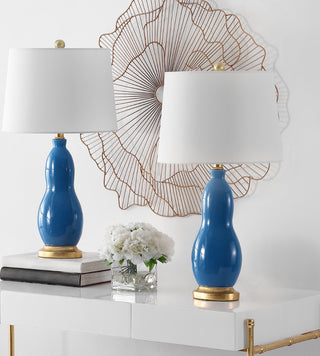 Safavieh Rogan TBL4439A Soft Blue Lamp main image