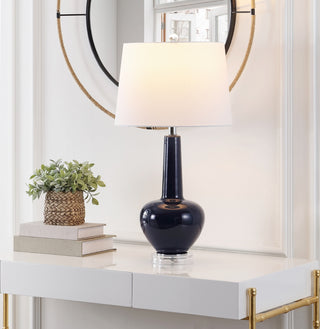 Safavieh Selmi TBL4440A Navy Lamp Room Scene On Feature