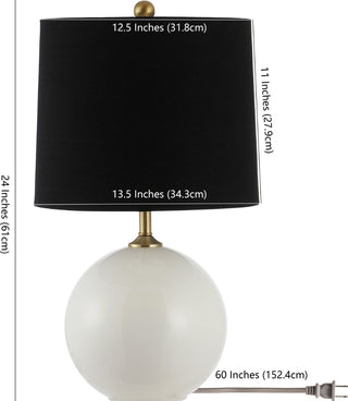 Safavieh Relta TBL4441A White Lamp main image