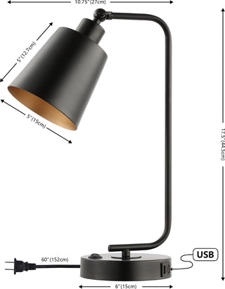 Safavieh Nobel TBL4453A Black Lamp main image