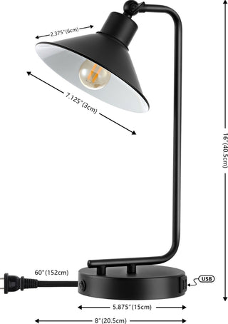 Safavieh Nadav TBL4454A Black Lamp main image