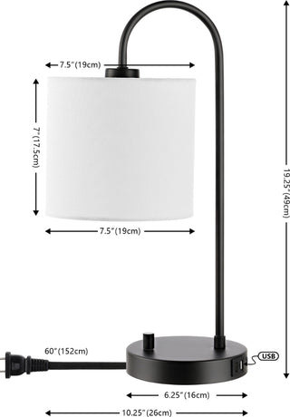 Safavieh Lybrin TBL4455A Black Lamp main image