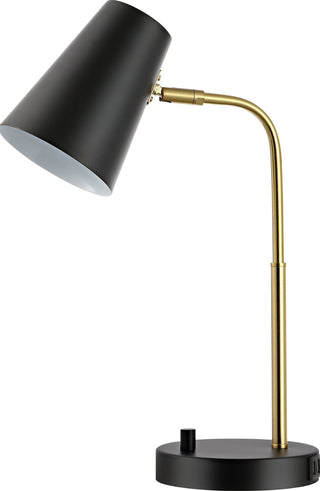 Safavieh Arynn TBL4457A Black / Brass Lamp Main Off
