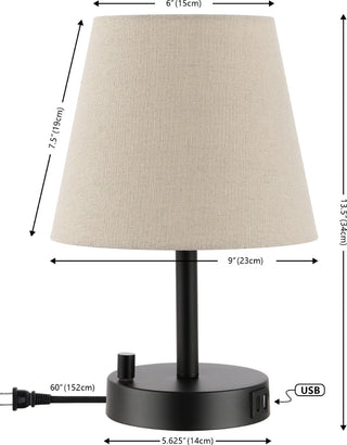 Safavieh Dexter TBL4460A Black Lamp main image