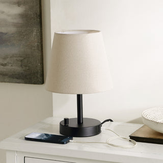 Safavieh Dexter TBL4460A Black Lamp Room Scene Off Feature