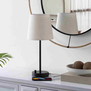Safavieh Fowley TBL4461A Black Lamp Room Scene Off Feature