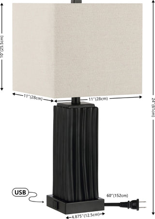 Safavieh Park TBL4462A Black Lamp main image