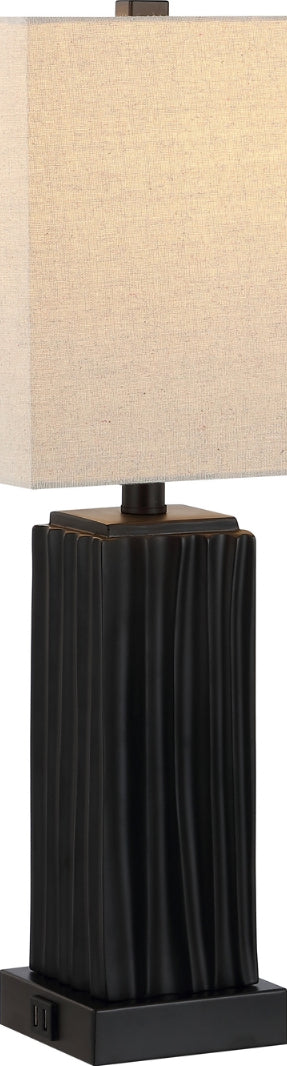 Safavieh Park TBL4462A Black Lamp Main On