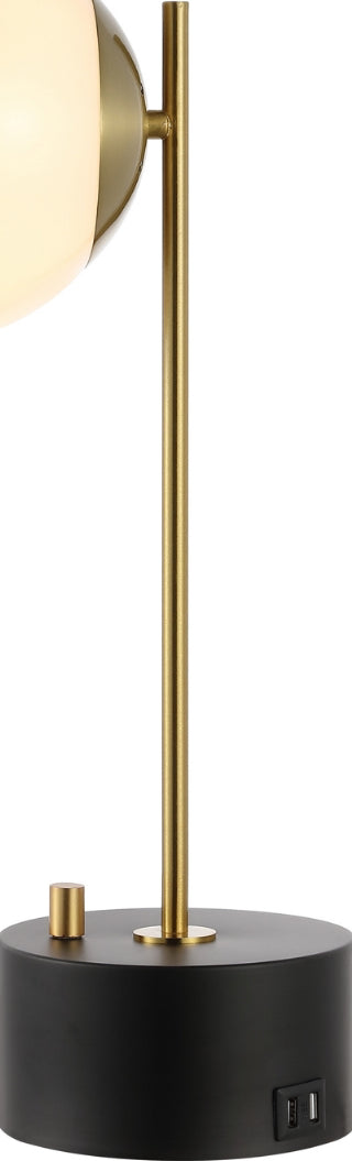 Safavieh Ryu TBL4464A Brass / Black Lamp Main On