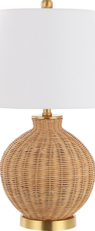 Safavieh Nobuo TBL4466A Natural / Brass Lamp Main Off