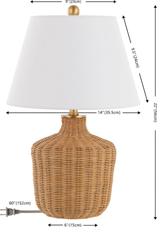 Safavieh Saolia TBL4467A Natural Lamp main image