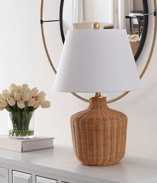 Safavieh Saolia TBL4467A Natural Lamp Room Scene Off Feature