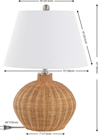 Safavieh Juana TBL4468A Natural Lamp main image