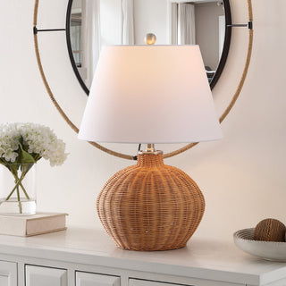 Safavieh Juana TBL4468A Natural Lamp Room Scene On Feature