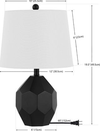 Safavieh Danilo TBL4469A Black Lamp main image