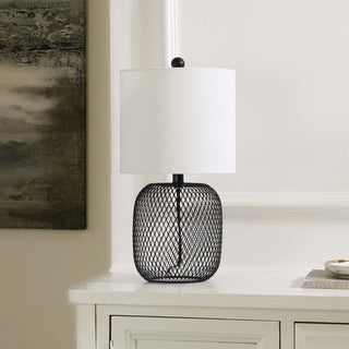 Safavieh Novis TBL4470A Black Lamp Room Scene Off Feature