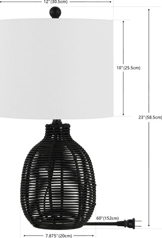 Safavieh Oroya TBL4473B Black Lamp main image