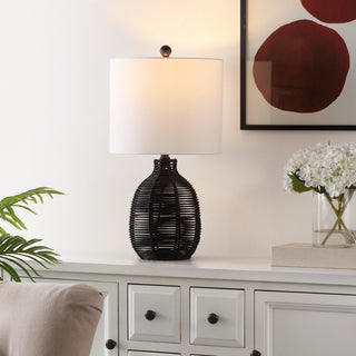 Safavieh Oroya TBL4473B Black Lamp Room Scene On Feature