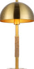 Safavieh Talon TBL4474A Brass / White Lamp Main On