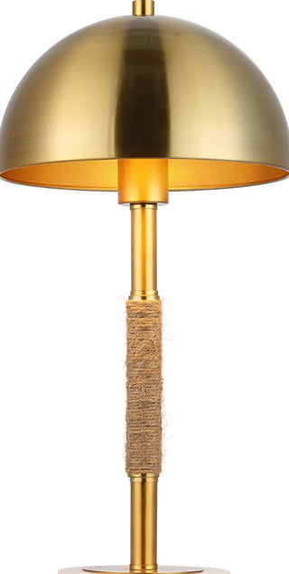 Safavieh Talon TBL4474A Brass / White Lamp Main On