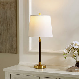 Safavieh Vitale TBL4475A Black / Brass Lamp Room Scene On Feature