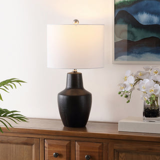 Safavieh Voetta TBL4477A Black Lamp Room Scene On Feature