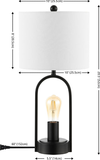 Safavieh Faust TBL4482A Black Lamp main image