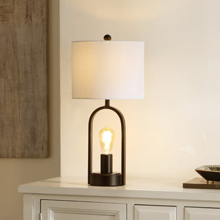 Safavieh Faust TBL4482A Black Lamp Room Scene On Feature