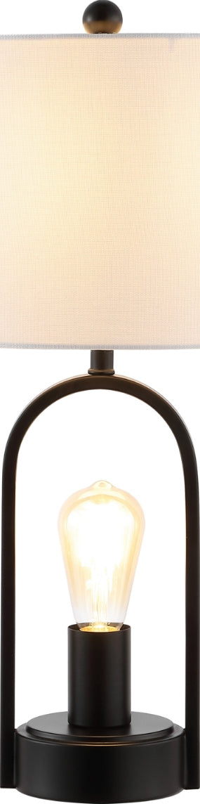 Safavieh Faust TBL4482A Black Lamp Main On
