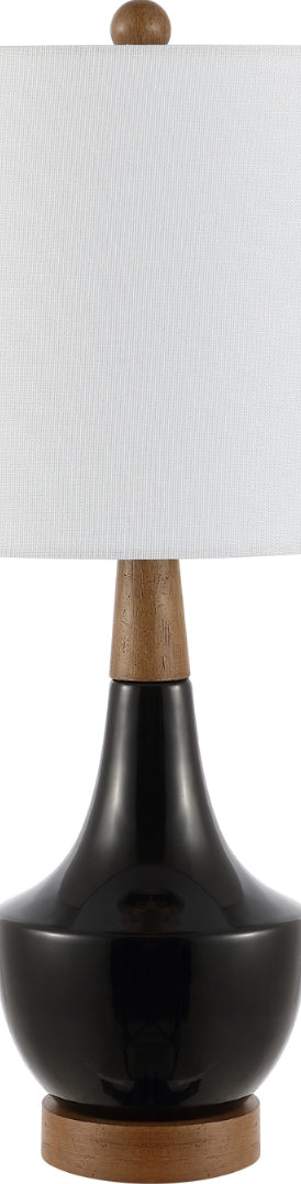Safavieh Edalyn TBL4484A Black / Natural Lamp Main Off