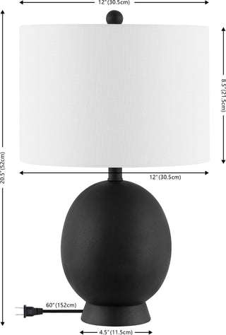 Safavieh Muse TBL4487A Black Lamp main image