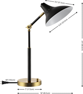 Safavieh Author TBL4488A Black / Brass Lamp main image