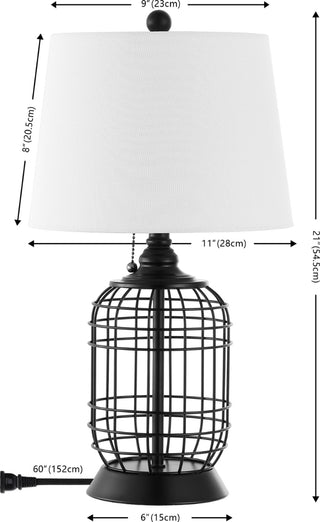 Safavieh Pryce TBL4490A Black Lamp main image